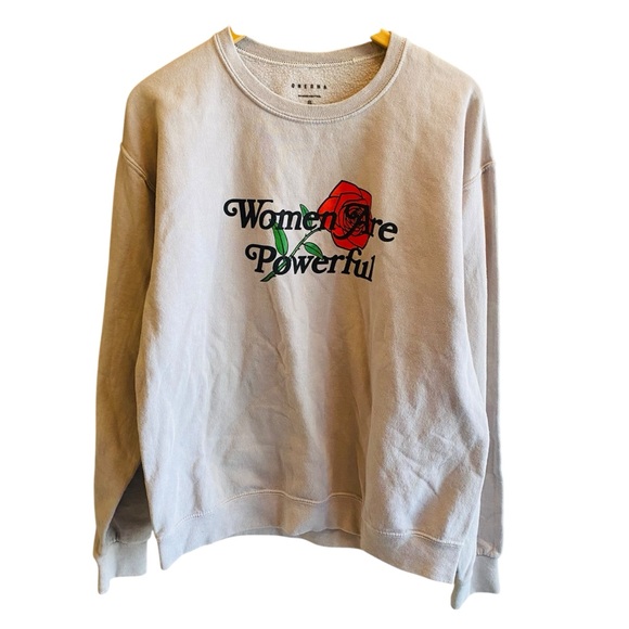 PAC SUN ONE DNA Rose Crew Neck Women Are Powerful Sweatshirt - Picture 2 of 6